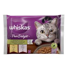 Whiskas Pure Delight with Chicken & Salmon in Jelly 4x85gr