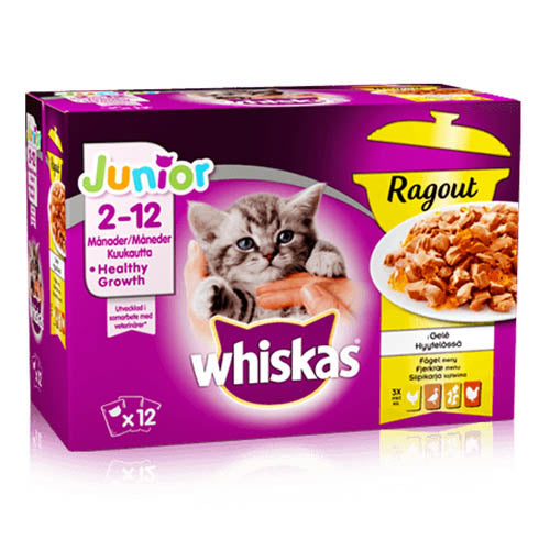 Whiskas Junior Ragout poultry in jelly 12x85gr