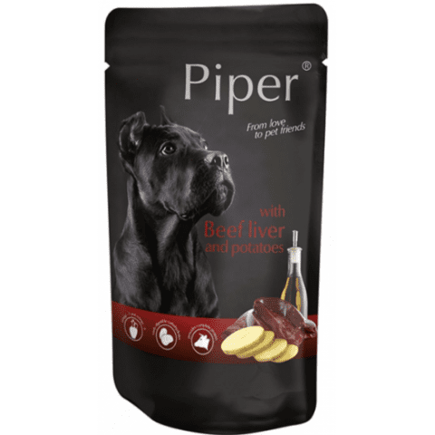 Piper Dog with Beef, Liver & Potatoes 500gr