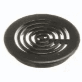 Round Grate 63 mm Black