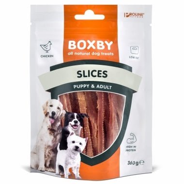 Boxby Puppy & Adult Slices with Chicken 360gr