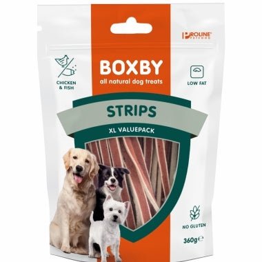 Boxby Strips with Chicken & Fish XL Value-Pack 360gr