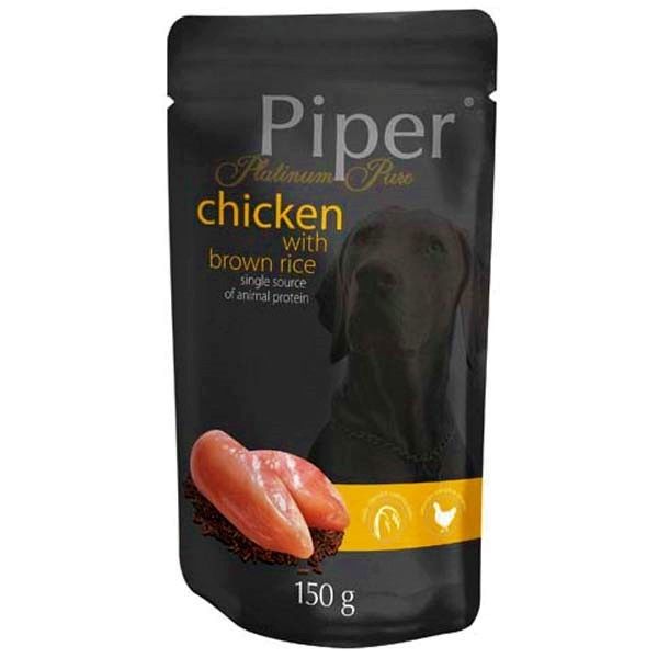 Piper Dog Wet Platinum Pure Food - Chicken With Brown Rice 150gr