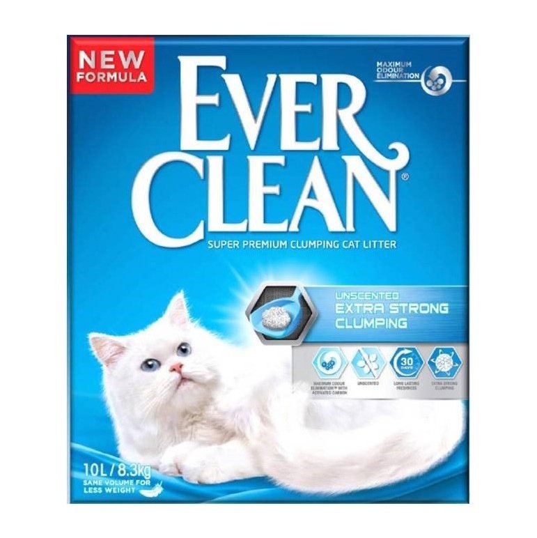 Ever Clean Extra Strong Clumping Unscented Litter 10L