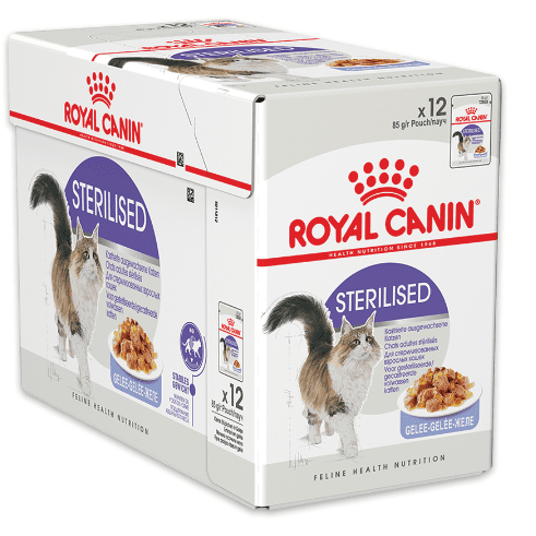 Royal Canin Sterilised in Jelly Adult Wet Cat Food 12x85gr