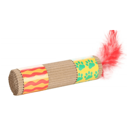 Flamingo Gombas Cat Toy with Feathers - 13cm / 26cm