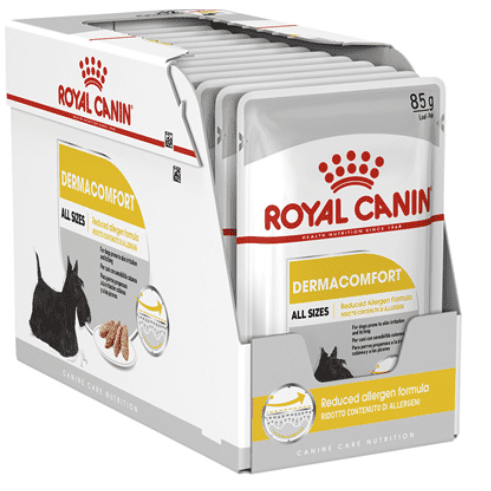 Royal Canin DermaComfort All Sizes Loaf Wet Dog Food 12x85gr