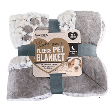 Rosewood Luxury Grey Plush Blanket