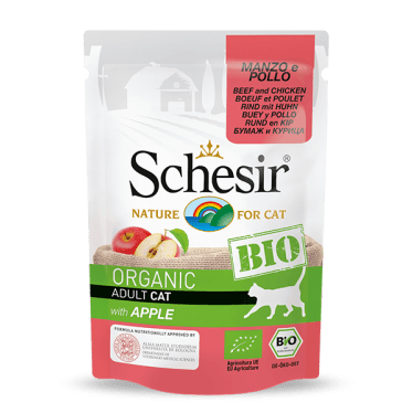 Schesir BIO Beef and Chicken with Apple 85g