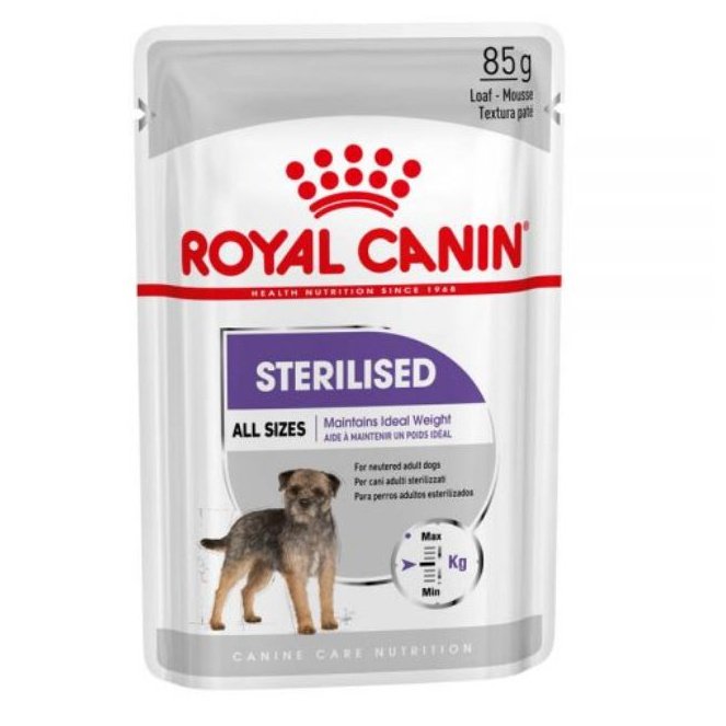 Royal Canin Sterilised Care All Sizes Wet Dog Food 12x85gr