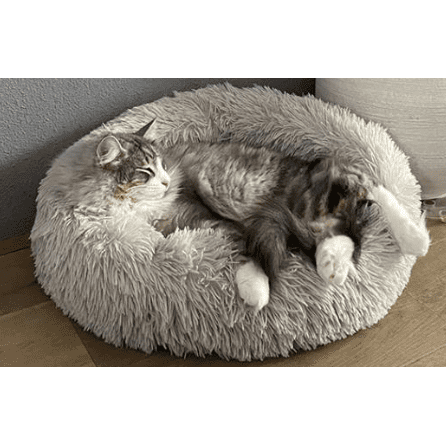 Duvo+ Long Fur Donut Bed 55x55x17cm