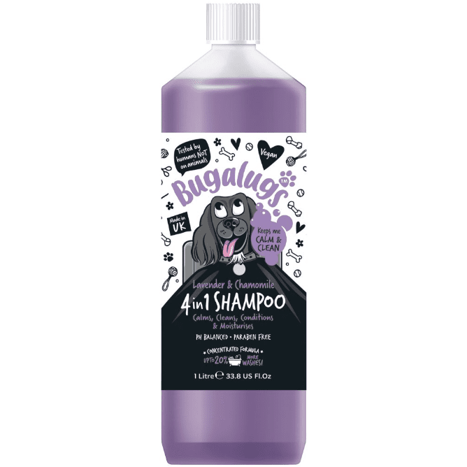 Bugalugs 4-in-1 Lavender & Chamomile Dog Shampoo