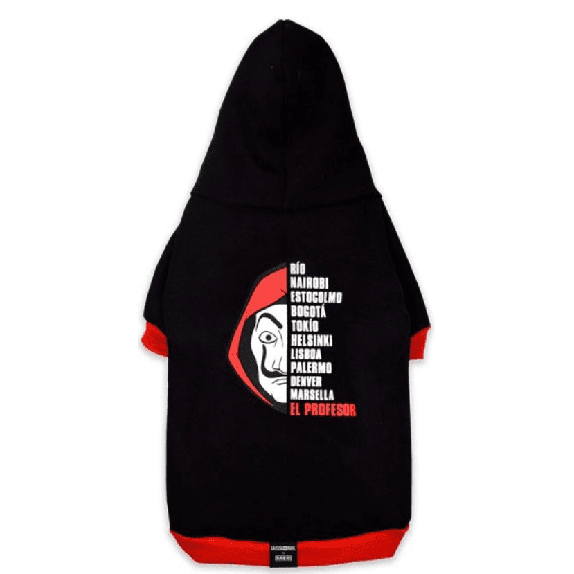 Dashi - La Casa De Papel Mask Hoodie Small