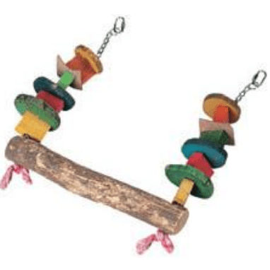 Wooden Swing Toy For Large Birds