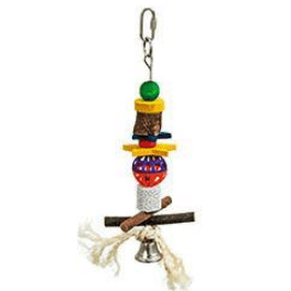 Bird Toy Lava Woodbell Medium