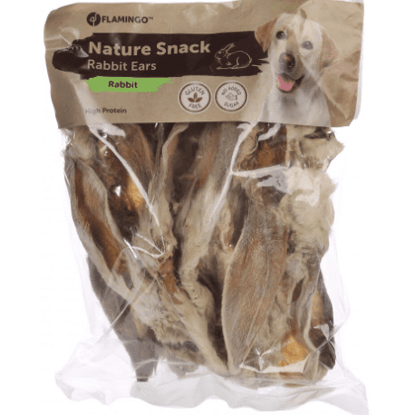 Flamingo Nature Snack Rabbit Ears With Hair - 200gr