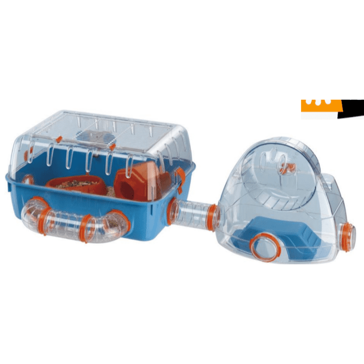 Combi 2 Hamster Cage With Gym 79,5 x 29,5 x h 26,3 cm