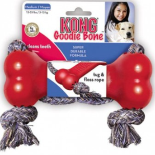 Kong Goodie Dog Bone With Rope Medium 8x18cm