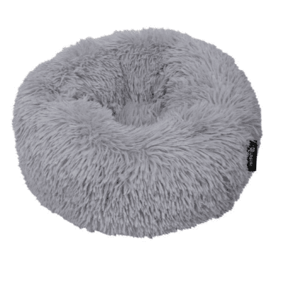 District70 Fuzz Dog Bed Light Grey Small 45x45x15cm