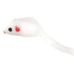 Flamingo Kitty Mouse Toy White