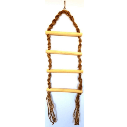 Wooden Ladder With Rope 19x19x65cm