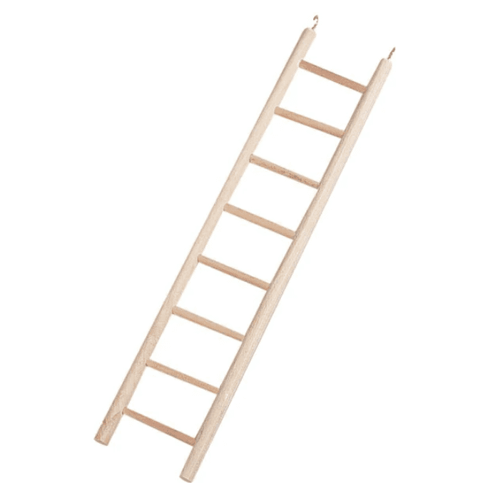 Flamingo Wooden Ladder Escada 8 Rungs 34cm