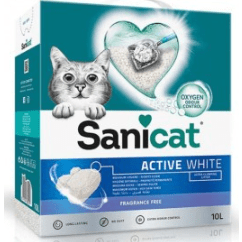 Sanicat Ultra Clumping Litter Active White with Lotus Flower Fragrance 6L