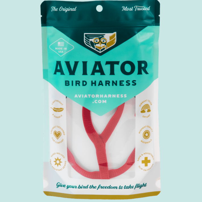 Aviator Bird Harness Red - Mini