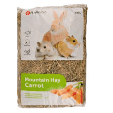 Flamingo Mountain Hay with Carrots 500gr