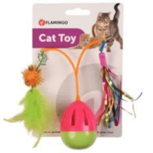 Flamingo Cat Toy Rumtum Wobbler Mix 15cm