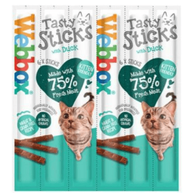 Webbox Tasty Sticks Duck Cat Treats 6x30gr