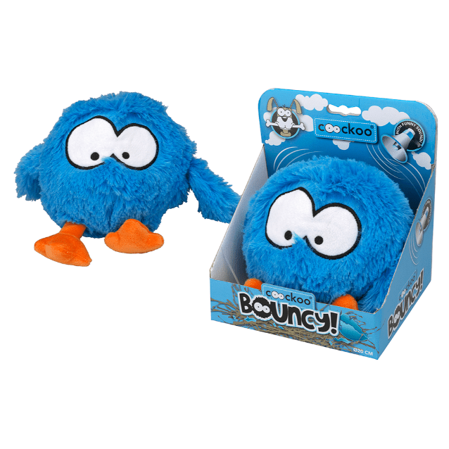 Coockoo Bouncy Jumping Ball Spasmetic Laughter Blue 28x19cm