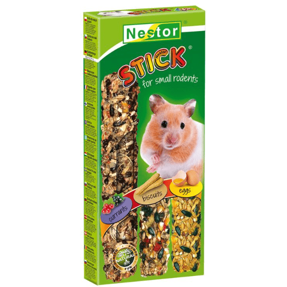 Nestor Kolba Rodent 3in1 Currants, Biscuits & Eggs Sticks x3pcs