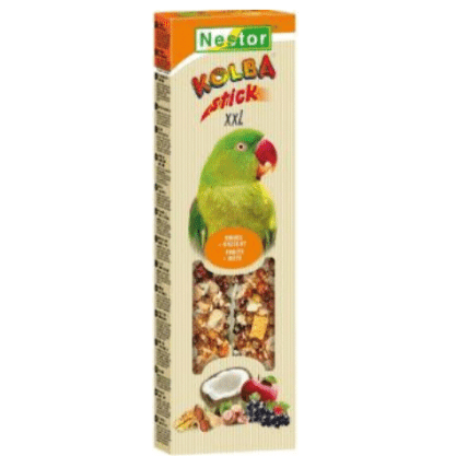 Nestor Cockatiel/Lovebirds XXL Medium Fruit/Nuts Sticks 2pcs