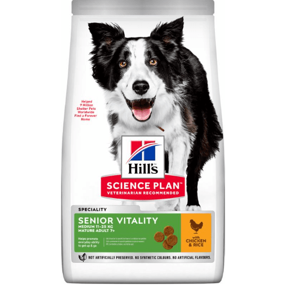 Hill's Science Plan Canine Senior Vitality Medium Chicken 14kg