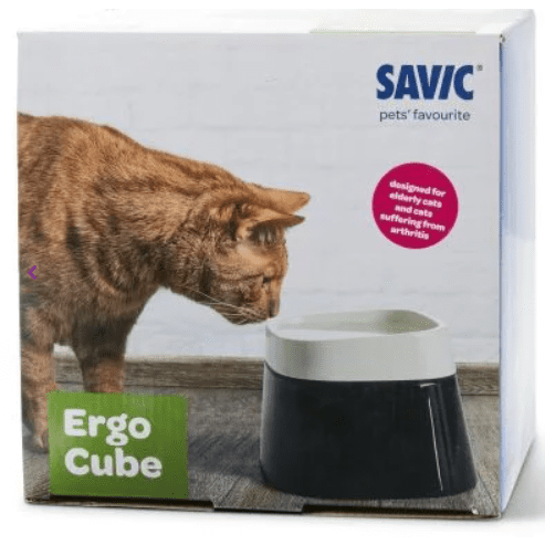 Savic Ergo Cube Water Bowl with Rubber Edge 22x22x16cm