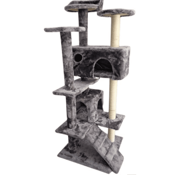 Floors Cat Tree Dark Grey 50x50x132cm