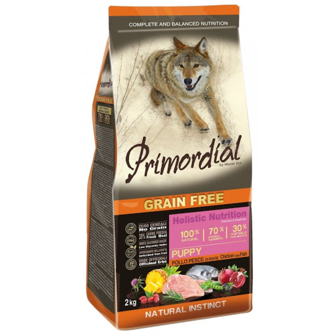 Primordial Chicken & Sea Fish Grain-Free Puppy Dry Dog Food 12kg