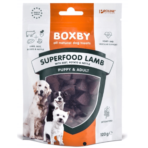 Boxby Superfood Lamb with Beet, Potato, & Nettle Treats 120gr