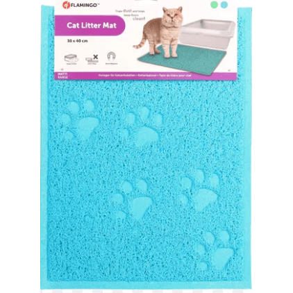 Flamingo Tumbi Cat Litter Tray Mat Rectangle 40x30cm