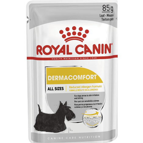 Royal Canin DermaComfort All Sizes Loaf Wet Dog Food 85gr