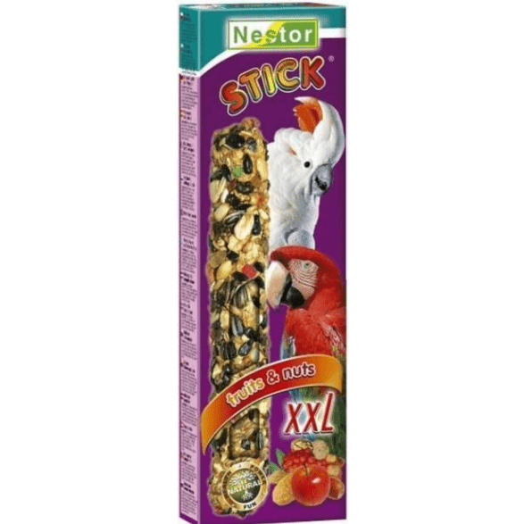 Nestor Parrot XXL Nibbling Bars with Fruit and Nut - 2 Sticks