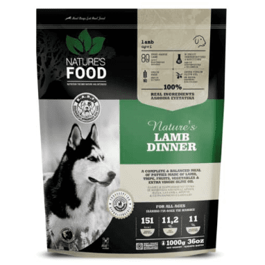 Nature's Food - Lamb Dinner, Patties 1kg