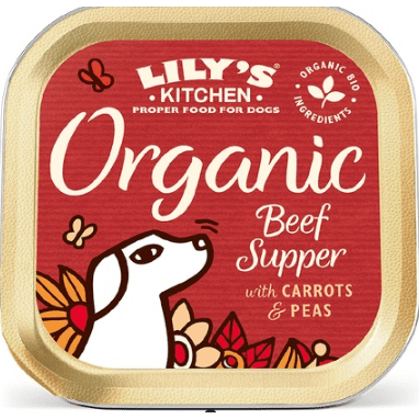 Lily's Kitchen Organic Beef Supper with Carrots & Peas 150gr