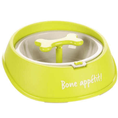 Osto Slow Feeder Feeding Bowl Lime Green 400ml 20x18.7x7cm