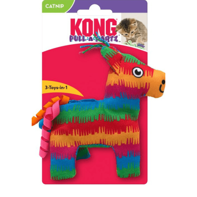 Kong Pull-A-Partz Pinata Catnip Cat Toy 13x11.5cm