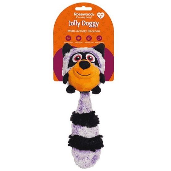 Rosewood Multi-Activity Squeak Switch Racoon