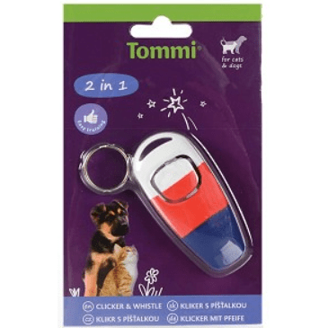 Tommi Tricolor 2-in-1 Clicker with Whistle