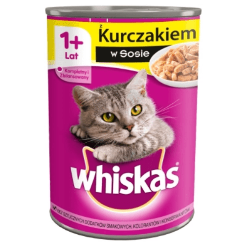 Whiskas 1+ Adult Chicken in Sauce 400gr