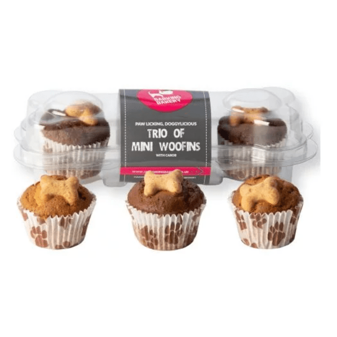 Barking Bakery Trio Mini Un-Iced Woofins 3pk